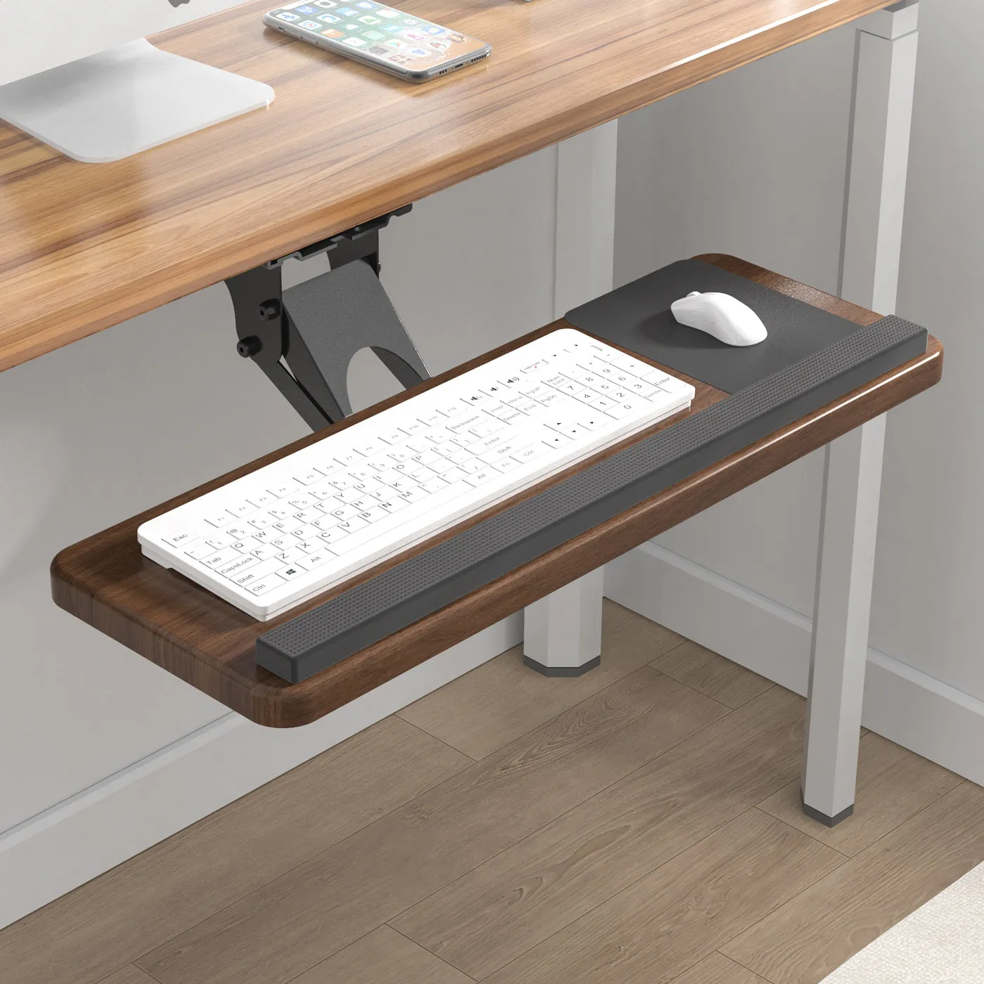 Wrist Rest Ergonomic - Bandeja para Teclado Debajo del Escritorio,