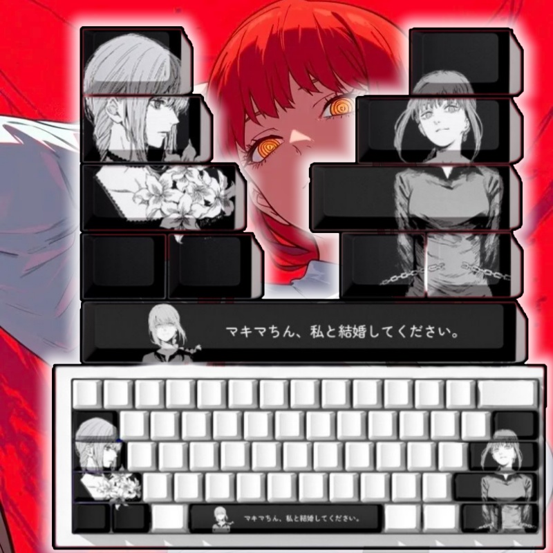 Gaming Accessories Men - Teclas de Anime con Temática de