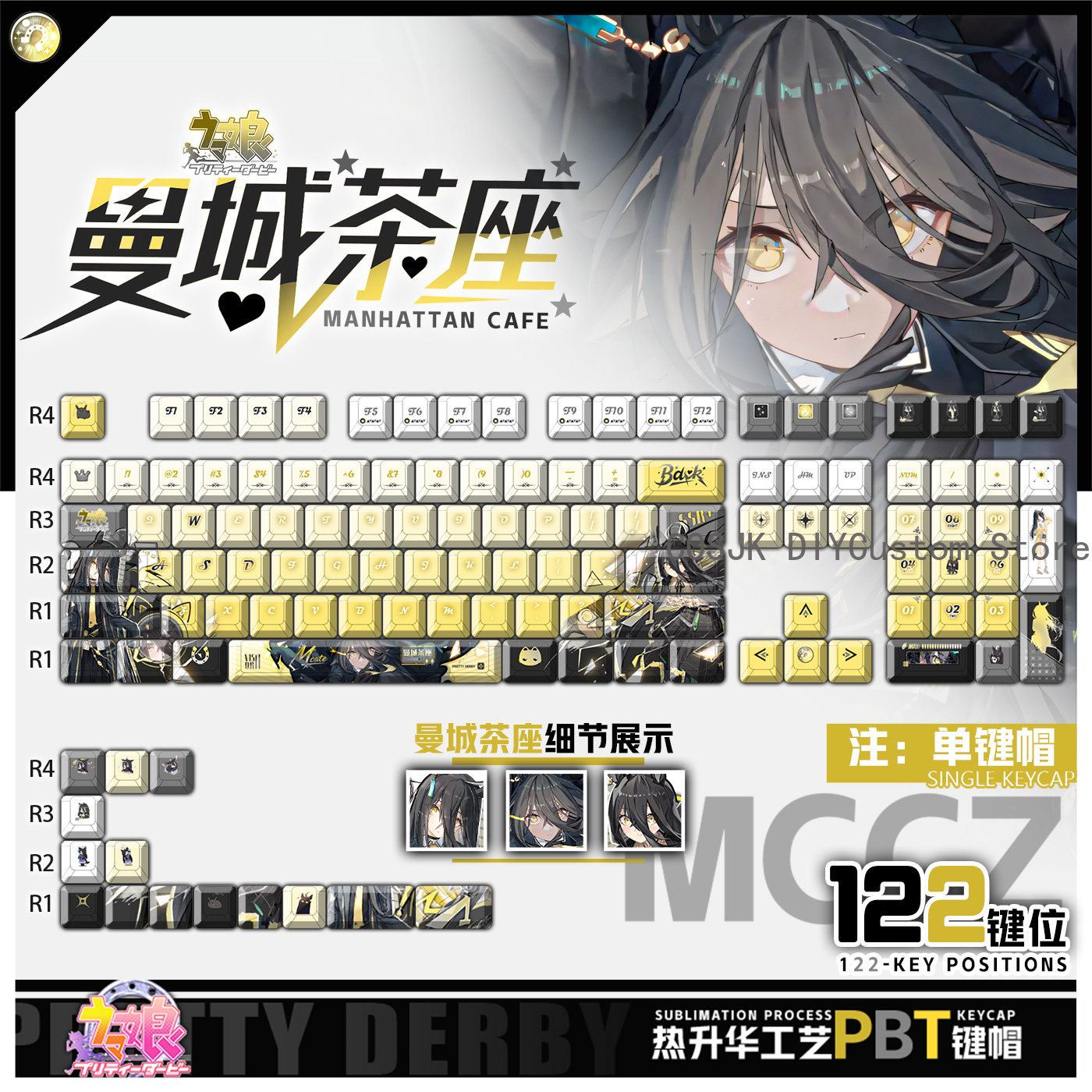 Gaming Accessories Gamestop - Teclas de Teclado Mecánico para Juegos,