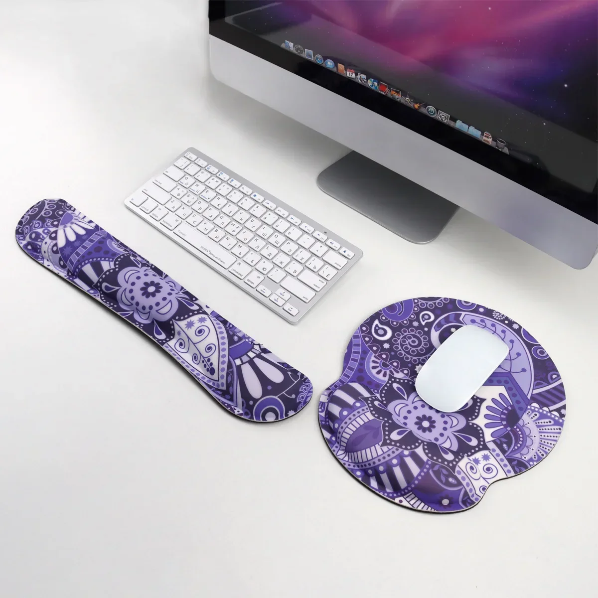 Wrist Rest Ergonomic - Alfombrilla de ratón antideslizante portátil, Base