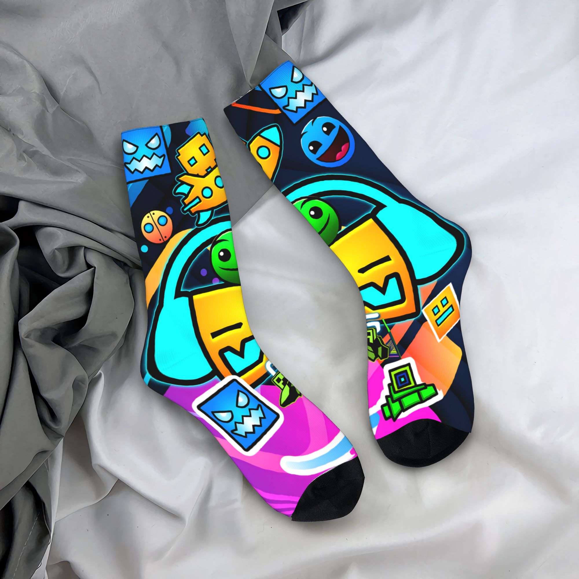 Gaming Accessories Men - Calcetines Dashed para juegos geométricos, medias