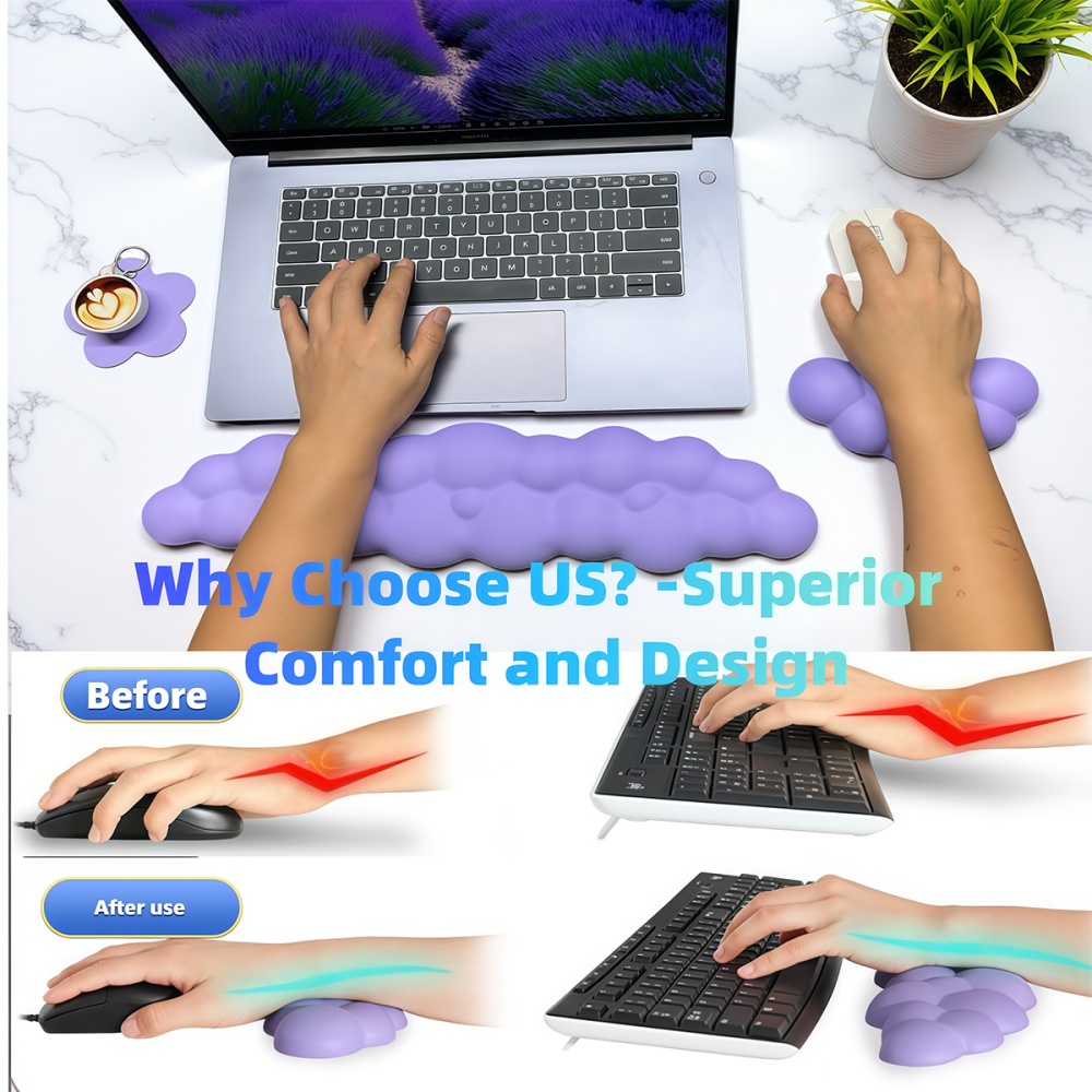 Juego de 4 almohadillas ergonó - Wrist Rest Ergonomic reseña y precio