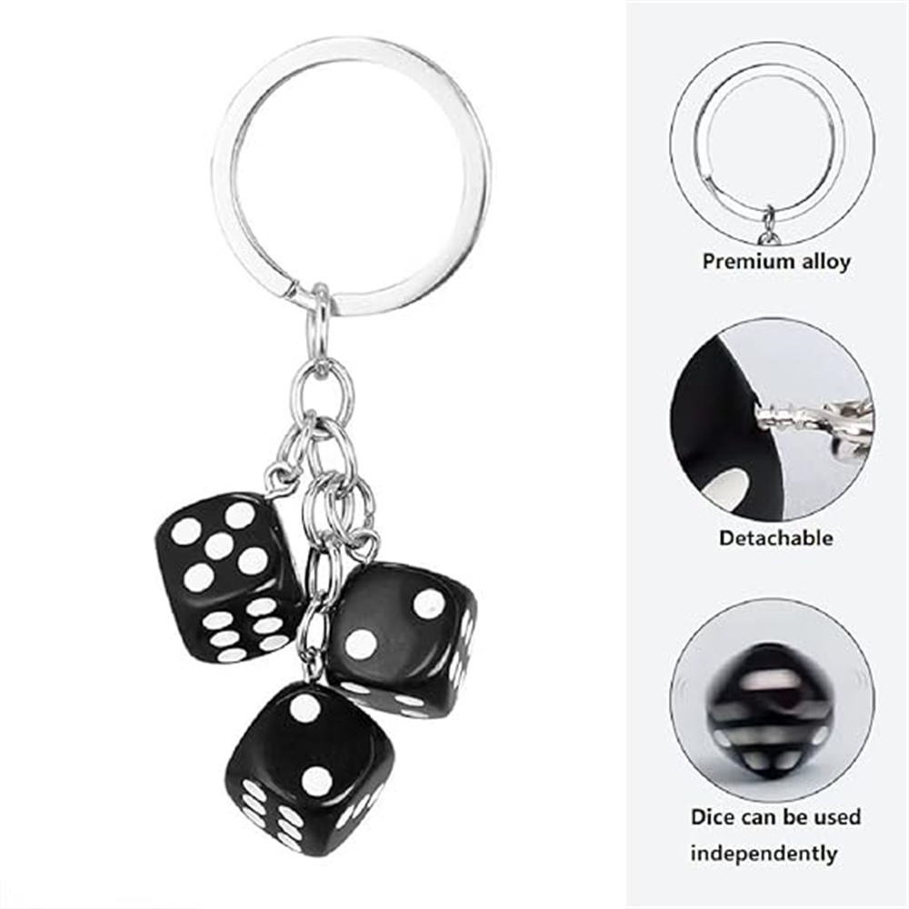 Lindo llavero de dados 3D para - Gaming Accessories Men reseña y precio