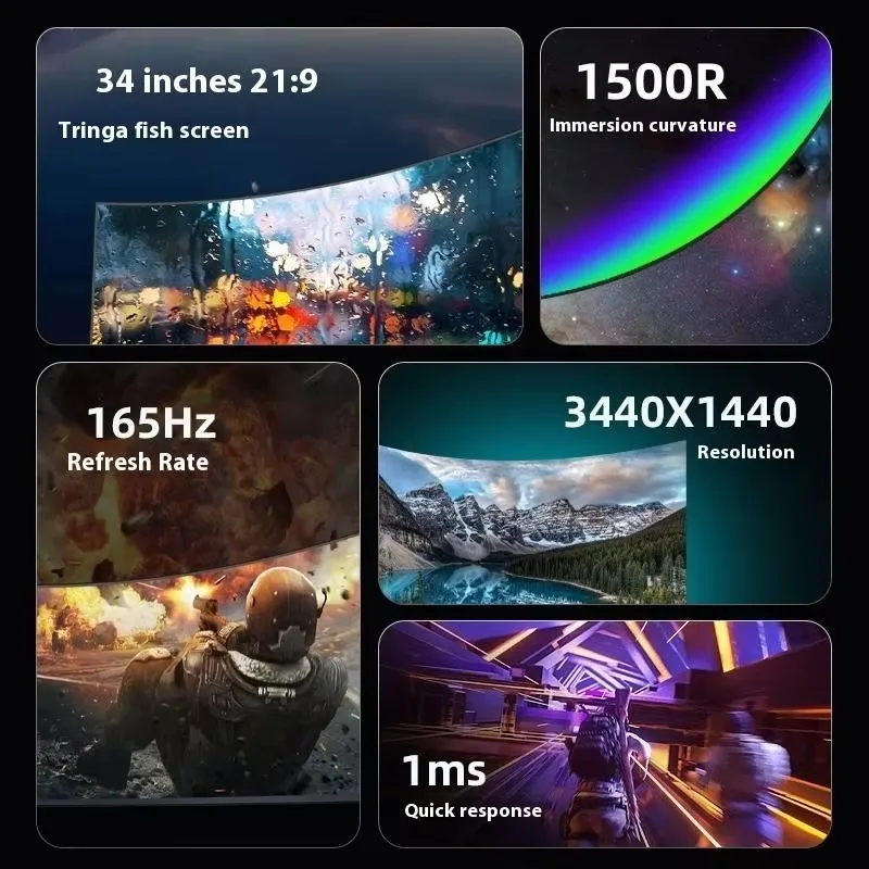 Monitor de juegos FY de alta f - Monitor 144Hz 27Inch reseña y precio
