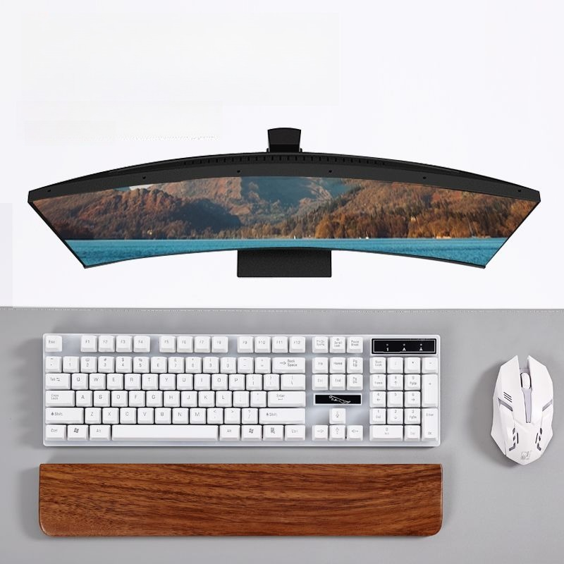 Teclado de madera maciza, repo - Wrist Rest Ergonomic reseña y precio