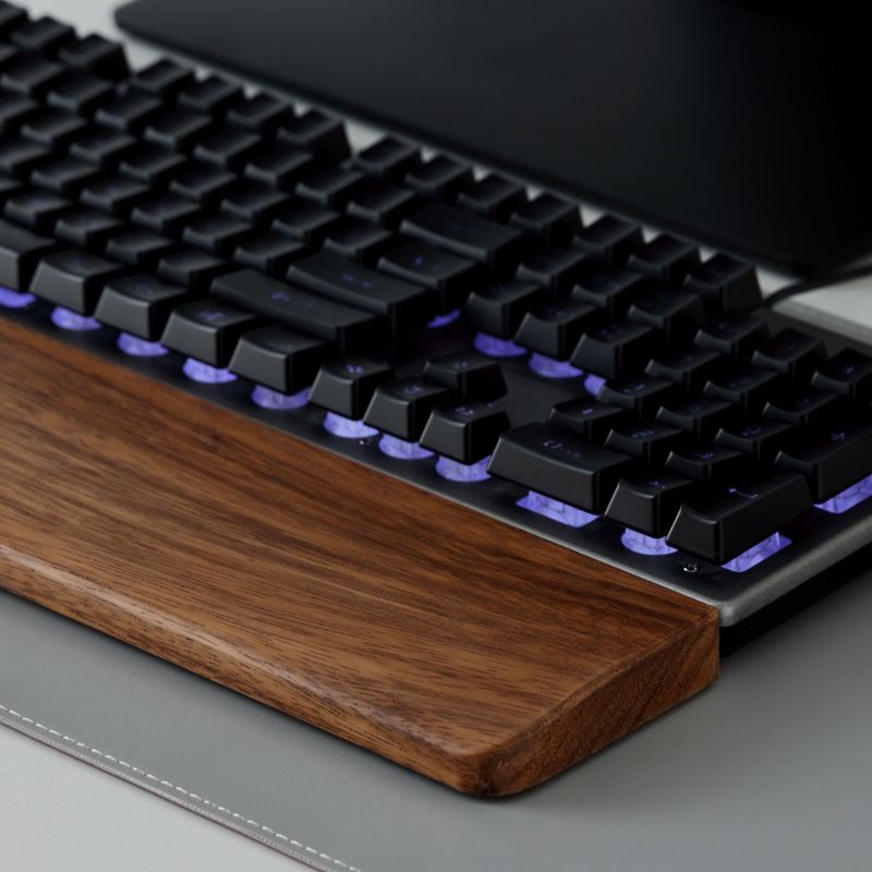 Teclado de madera maciza, repo - Wrist Rest Ergonomic reseña y precio