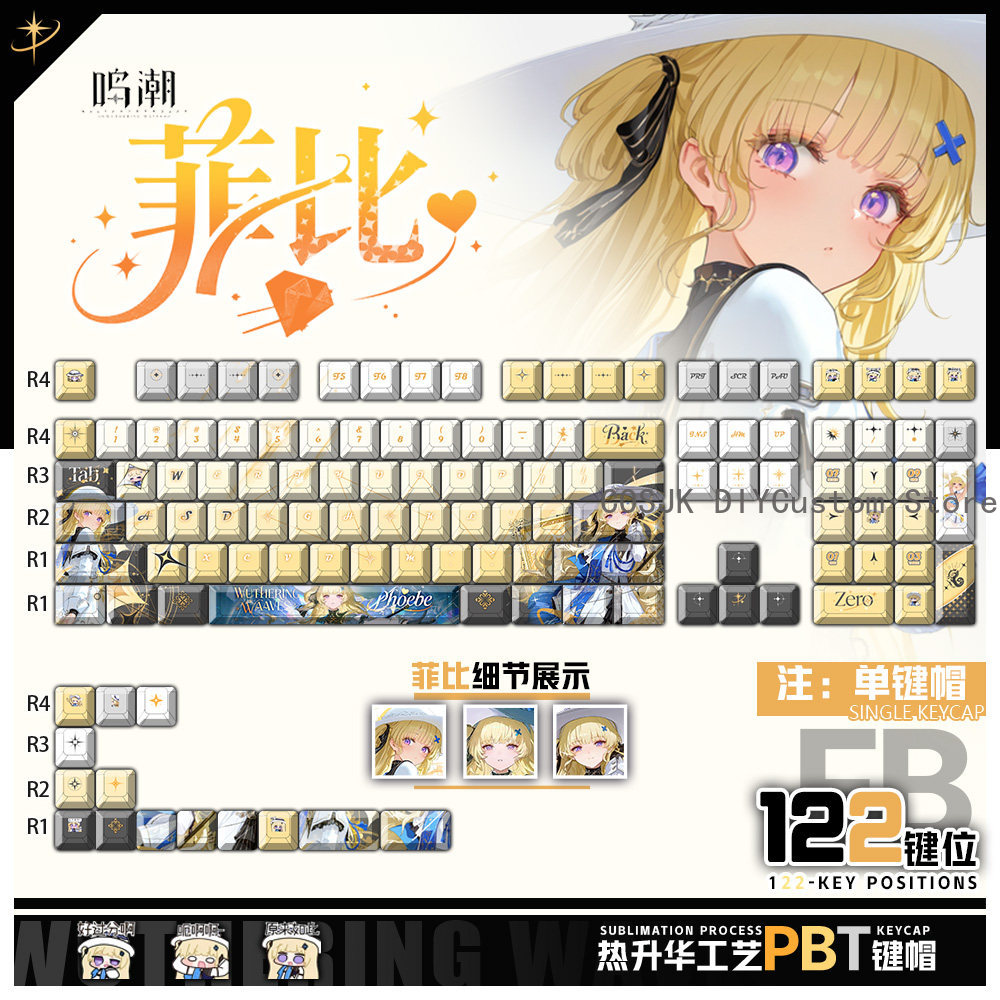 122 Teclas Anime Phoebe Wuther - Gaming Accessories Gamestop reseña y precio